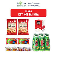 Combo Kết nối tại nhà (Đồ hộp Master T, Xúc Xích Xuxifarm, Bánh gạo Tê Tê, Cà Phê PhinDeli, Nước tăng lực Rock Energy