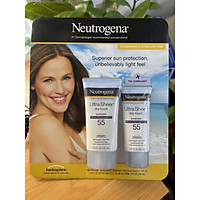 Set kem chống nắng Neutrogena Ultra Sheer Sunscreen SPF 55