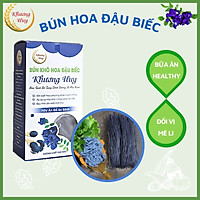 Bún Khô Hoa Đậu Biếc Khương Huy - Bún Gạo Hoa Đậu Biếc- Chỉ 3 Phút Nấu Không Cần Ngâm - Bún Khô Khương Huy Hộp 300g