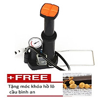 Bơm hơi đạp chân cho xe máy 206655+ Tặng 1 móc khóa hồ lô K 582