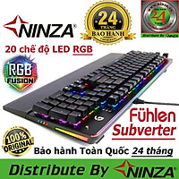 Bàn phím cơ gaming Fuhlen S Subverter đèn led RGB - Blue Switch Black - Chính hãng - Có tem Ninza chống hàng giả- Hàng Chính Hãng