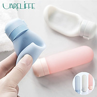 Uareliffe 3Pcs/Set Travel Bottle Silicone Portable Container Easy Soft Skin-Friendly Storage Bottle Safe 50ml Sub-bottling For Family Travel