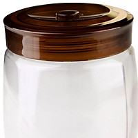 Lilac 1.5L automatic exhaust glass fruit enzyme bottle storage tank SG9715 (color random delivery)