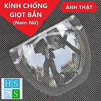 KÍNH CHỐNG DỊCH Face Shield giúp chống giọt bắn là mặt nạ bảo vệ mặt an toàn (Trong suốt, cỡ L - Dành cho người lớn)