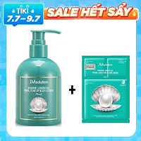 Sữa Dưỡng Thể Trắng Da Toàn Thân JM Solution Marine Luminous Pearl Tone Up Body Lotion 200ml + Tặng 01 Mặt Nạ Ngọc Trai 3in1 JMSolution 30ml