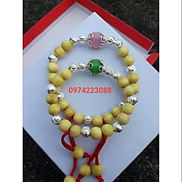 Sỉ vòng dâu tằm 7 bi bạc cho bé