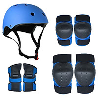 Set Mũ Bảo Hiểm Kèm Đệm Bảo Vệ Tay Và Đầu Gối 7 Trong 1 Trượt Ván Cho Bé