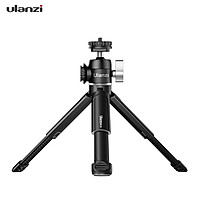 Ulanzi U-Vlog lite Extendable Dual Cold Shoe Ball Head Tripod for Phone Mirrorless Camera Vlog Compatible with iPhone