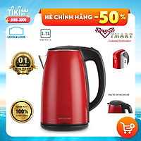 Bình Đun Siêu Tốc 2 Lớp Lock&Lock EJK731 (1.7L) - Đỏ - Hàng chính hãng