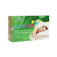 Dưỡng tâm an thần Sleep Star - Thảo dược thiên nhiên cho giấc ngủ tự nhiên, ngủ sâu giấc. Giảm hồi hộp, cải thiện tình trạng mất ngủ kinh niên. Hộp 50 viên. SP được Sở Y Tế chứng nhận.