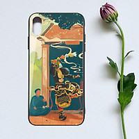 Ốp Lưng Kính Cường Lực - Viền Dẻo - Giành Cho Dòng Iphone - Phong Cách Á Đông - AD022