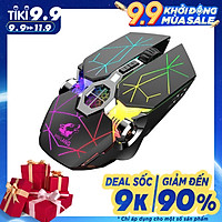 Chuột Không Dây Gaming Led Siêu Đẹp FREE WOLF X13 Pin Sạc Dùng Siêu Trâu Chuột Máy Tính Không Dây Đẹp- 4089-Hàng Nhập Khẩu (màu ngẫu nhiên)