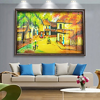 D601 01 Tranh kính Làng quê Việt Nam
