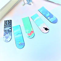 Combo 5 Bookmark Nam Châm ( Đánh Dấu Sách ) Động Vật Nhỏ Cách Điệu Dễ Thương (Mẫu Ngẫu Nhiên)