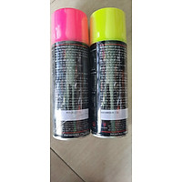Sơn xịt phản quang màu xanh lá, cam, hồng.F3, F6
