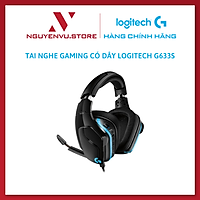Tai nghe game RGB có dây Logitech G633s - Âm vòm 7.1, màn loa 50mm, 3 nút lập trình, Mic to rõ - Hàng chính hãng