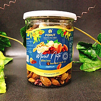 Hỗn hợp Mixed Nuts 5 loại hạt tách vỏ Fonut Hũ 250g ( hạt óc chó đỏ / Vàng, hạnh nhân,mắc ca,điều)
