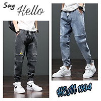 Quần Jean jogger nam cạp chun cao cấp_HẺM 1994