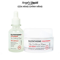 Combo Huyết thanh, Kem Dưỡng Mờ Nám, Dưỡng Sáng Da Angel Liquid Glutathione Plus Niacinamide 700V