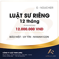 Luật sư riêng (12 tháng)