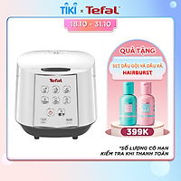 Nồi cơm điện tử Tefal RK733168 - 1.8L 750W - Lòng nồi niêu vân đá cao cấp - Giữ ấm 12 tiếng - Công nghệ Fuzzy Logic - Hàng chính hãng