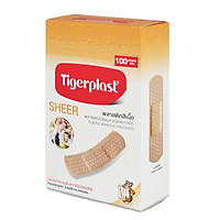 Băng cá nhân màu da Tigerplast sheer hộp 100 chiếc