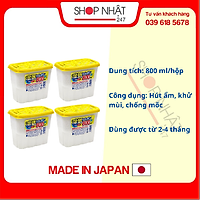Combo 4 hộp hút ẩm 800ml nội địa Nhật Bản