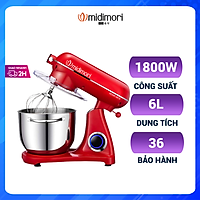Máy nhào trộn bột thân khung thép Midimori, MDMR-9819A (1800W) – Hàng chính hãng
