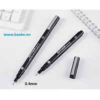 Bút nước vẽ kỹ thuật 0.4mm - BK900 mực đen