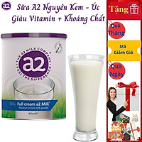 Sữa A2 Úc Full Cream Milk Giàu Canxi, Chứa Vitamin A, D, Sắt, Acid Folic Cùng Hàm Lượng Dinh Dưỡng Cao Và Nguyên Kem Giúp Cơ Thể Được Bổ Sung Đầy Đủ Chất Nuôi Dưỡng Cơ Thể Toàn Diện, Phát Triển Não Bộ, Phát Triển Và Phòng Loãng Xương – Hộp 850g