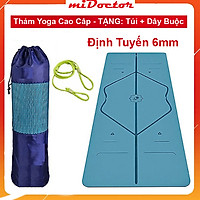 Thảm Yoga Định Tuyến 2 Lớp miDoctor + Bao Đựng Thảm Yoga Định Tuyến + Dây Buộc (Màu Ngẫu Nhiên)