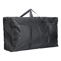 Jingtang thick Oxford cloth moving bag travel storage waterproof packing bag extra large black reinforcement 90*48*27 cm (125 liters)