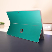 Skin dán hình Aluminum Chrome xanh ngọc cho Surface Go, Pro 2, Pro 3, Pro 4, Pro 5, Pro 6, Pro 7, Pro X