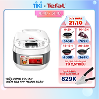 Nồi cơm điện cao tần Tefal RK808168 1.5L - 1200W - Công nghệ Fuzzy logic - Lòng nồi niêu dày 3mm với 5 lớp tích hợp - Ứng dụng công nghệ điện từ IH - Hàng chính hãng