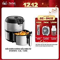 Nồi chiên không dầu Tefal EY201D15 - 4.2L - Vỏ thép không rỉ - Công nghệ luân chuyển khí nóng 3D không cần trở - Hàng chính hãng