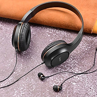 Tai nghe chụp tai Hoco W24 có dây kèm tai 3.5 - Hàng chính hãng