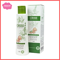 Sữa tắm gội ngừa rôm sẩy an toàn cho bé oriss baby 150ml tặng 2 zipper 12cm