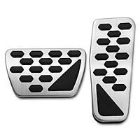 2 pcs/set Gas And Brake Pedal Cover Auto Stainless Steel Foot Pedal Pad Kit For 2018 Jeep Wrangler Jl Models