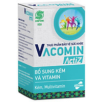 Thực Phẩm Bảo Vệ Sức Khỏe bổ sung vitamin tổng hợp, vitamin nhóm B, E, C và Kẽm hữu cơ Shinpoong Vacomin ActiZ - Hộp 60 viên