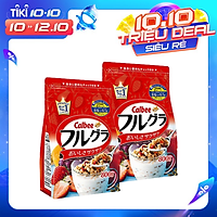 Combo 2 gói Ngũ cốc hoa quả Calbee Furugura Nhật Bản (gói 800g x 2)