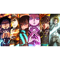 Poster A4 dán tường Anime, decal 21x30 trang trí có keo Fire Force Wallpapers (6).jpg
