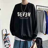 Áo Sweater Nỉ Bông Seven 3 màu ( unisex nam nữ đều mặc được)