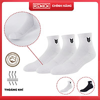 Combo 3 đôi Tất Redikick Cổ thấp R365 Sợi Cotton Cao Cấp Vớ Nam Nữ Unisex có đệm Cushion Chống hôi chân, Thoáng khí, Thấm mồ hôi phù hợp chơi Bóng Rổ Bóng đá Bóng Chuyền Tennis Chạy Bộ Đá banh- Hàng Chính Hãng