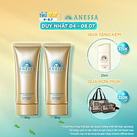 Bộ đôi 2 Kem chống nắng dạng gel bảo vệ hoàn hảo Anessa Perfect UV Sunscreen Skincare Gel 90g