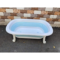 Thau tắm gấp gọn cho bé(Xanh,Hồng)