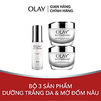 Bộ 3 sản phẩm dưỡng trắng da và mờ đốm nâu Olay White Radiance Light Perfecting