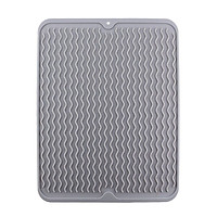 Multi-function Drain Mat Extra Large Dish Draining Mat Rubber Drying Drainer Mat Silicone Dish Drying Mat Anti-slip Fruit Mat