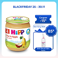Dinh dưỡng đóng lọ ăn dặm Lê Táo HiPP Organic 125g