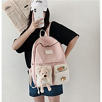 Balo nữ đi học giá rẻ thời trang cá tính cao cấp cute dễ thương LUKAMO BL131