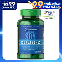 Thực Phẩm Chức Năng - Viên Uống Bổ Sung Nội Tiết Tố, Giảm Các Triệu Chứng Của Phụ Nữ Tiền Mãn Kinh Non-Gmo Soy Isoflavones 750Mg (120 Viên)